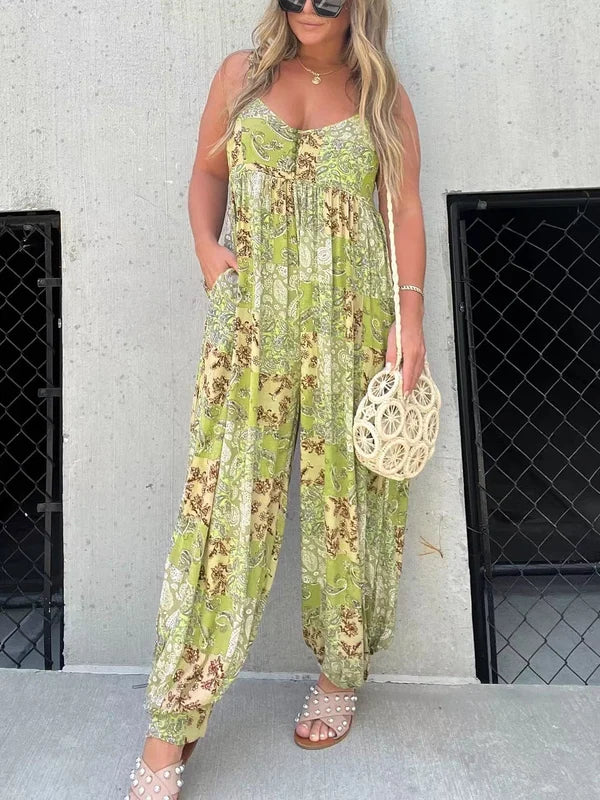 Pernille - Elegante ballonbukser og jumpsuit med print