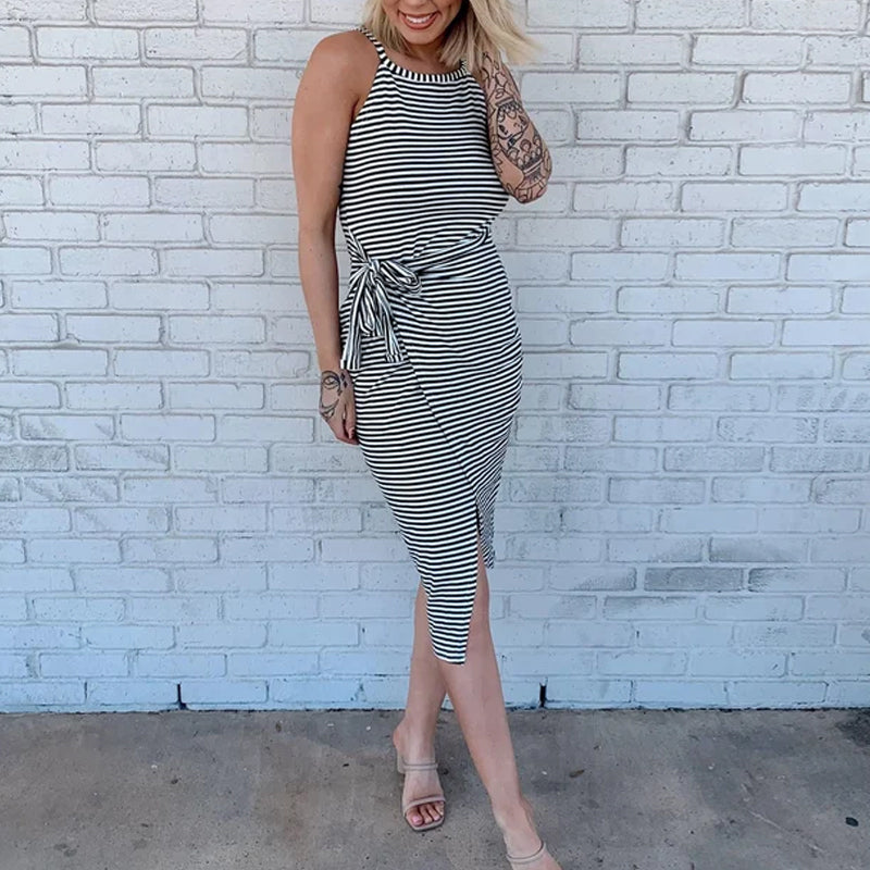 Bella - Stribet grimekjole