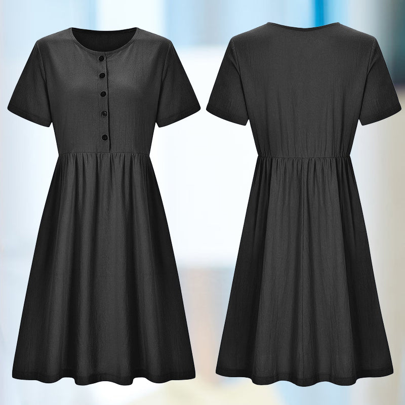 Sylvie - Slank kjole i bomuldshør