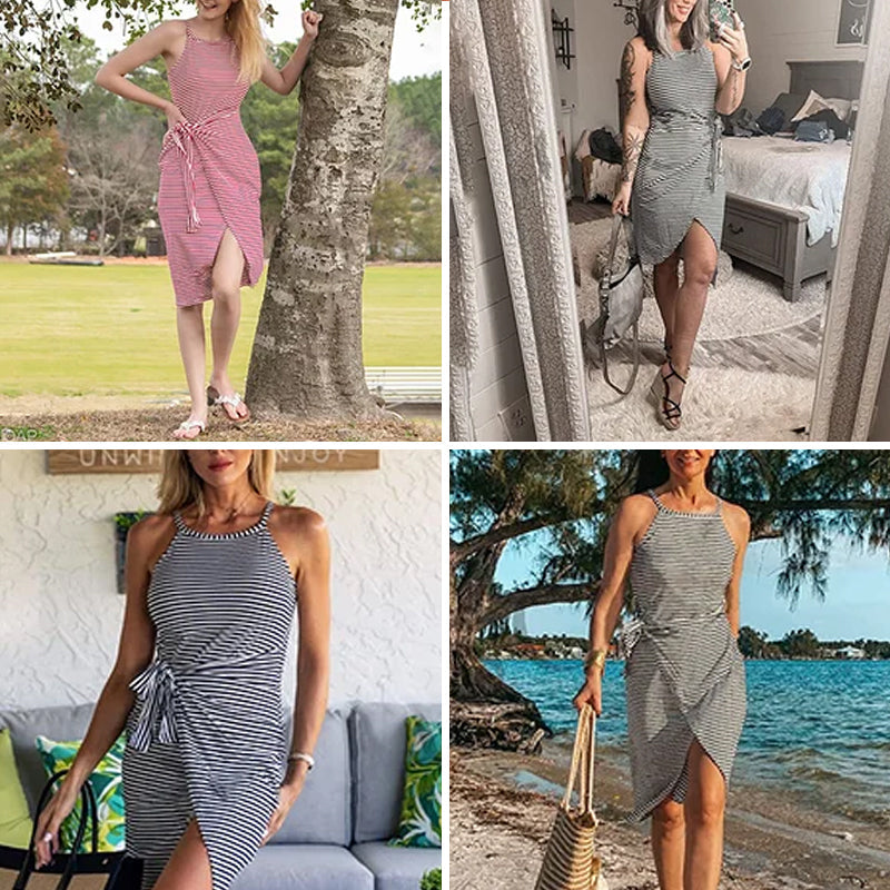 Bella - Stribet grimekjole