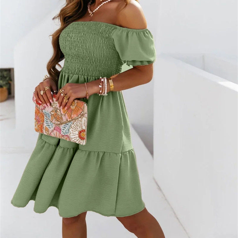 Diana - Rygløs en-skulder kjole