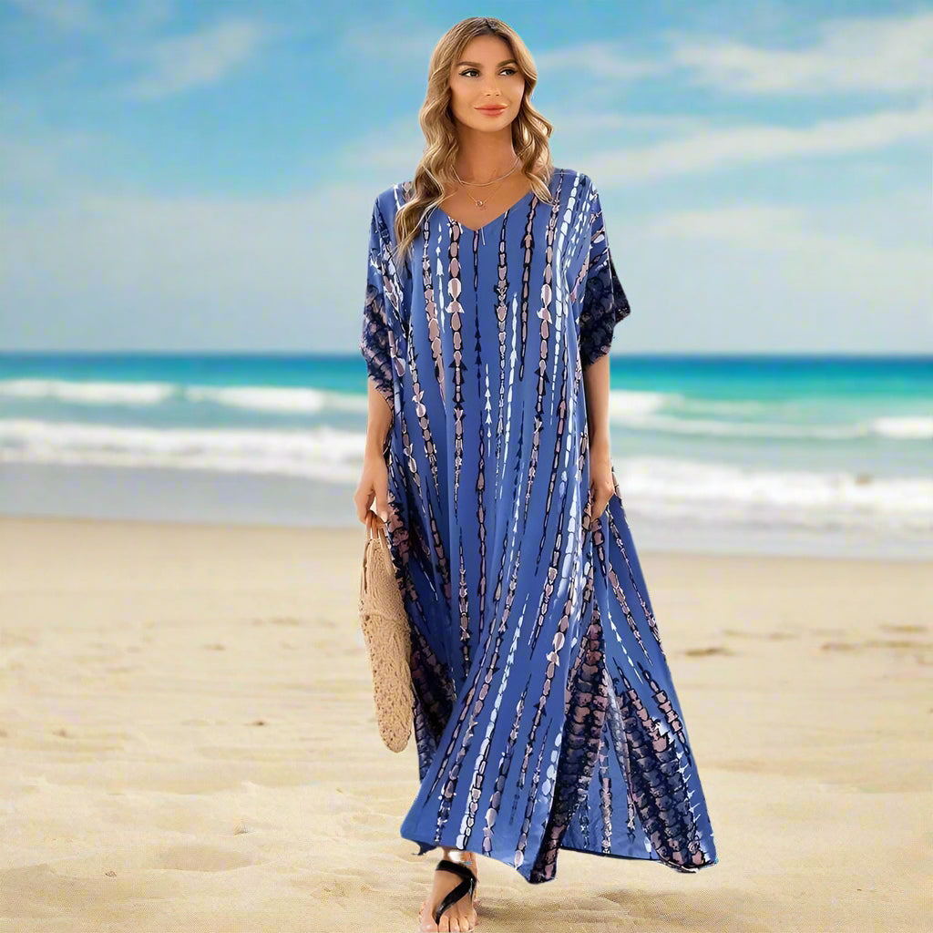 Cassandra - Sommer løs kaftanstrandkjole