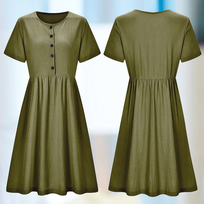 Sylvie - Slank kjole i bomuldshør