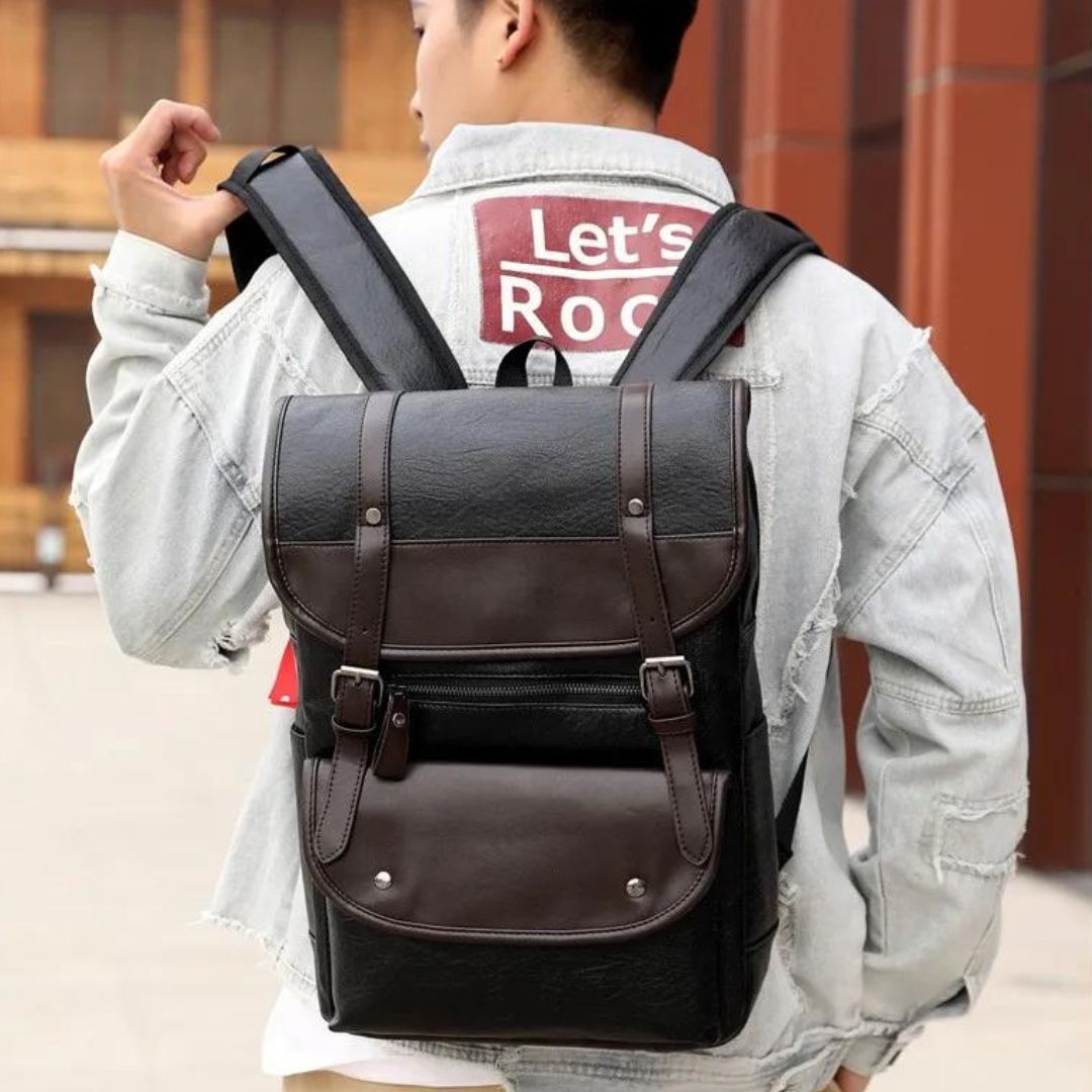 David - Vintage rygsæk med spændelukning