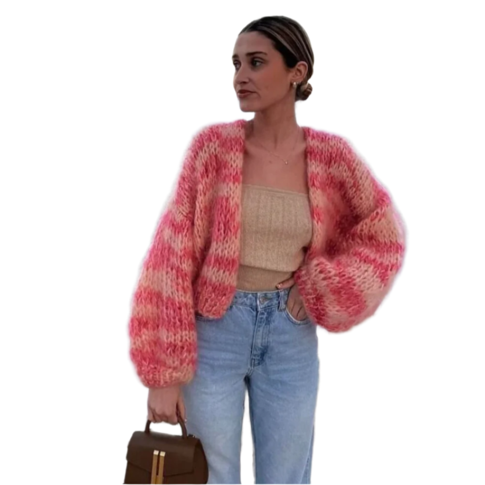 Kate - Farverig strik cardigan