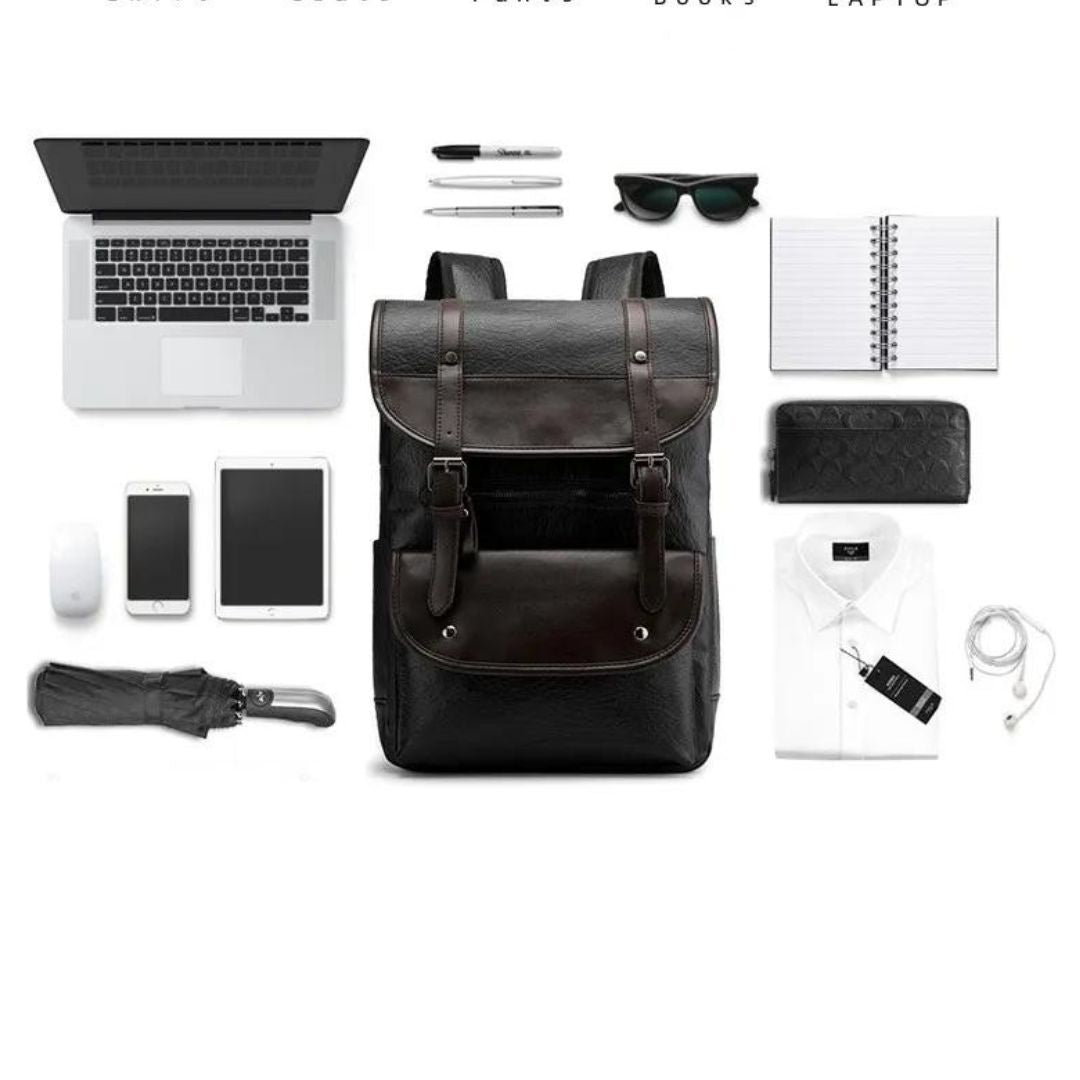 David - Vintage rygsæk med spændelukning