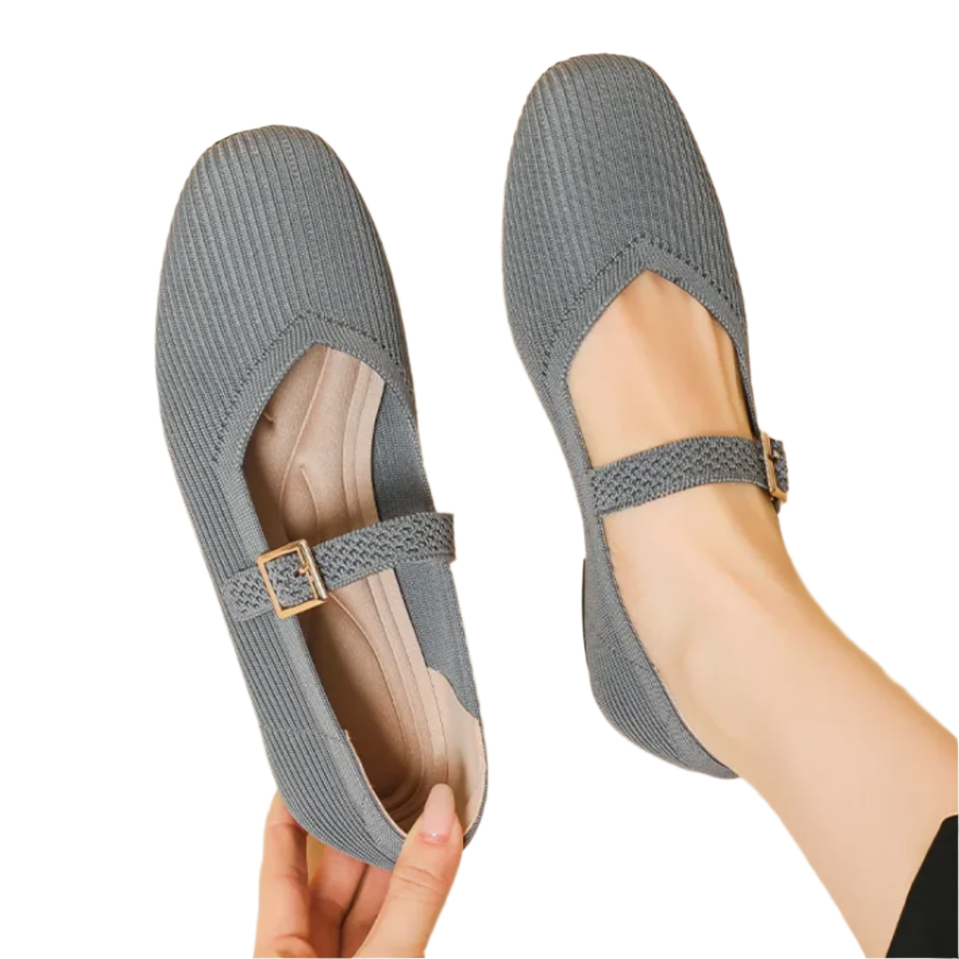 Belle - Firkantede sandaler med justerbar rem