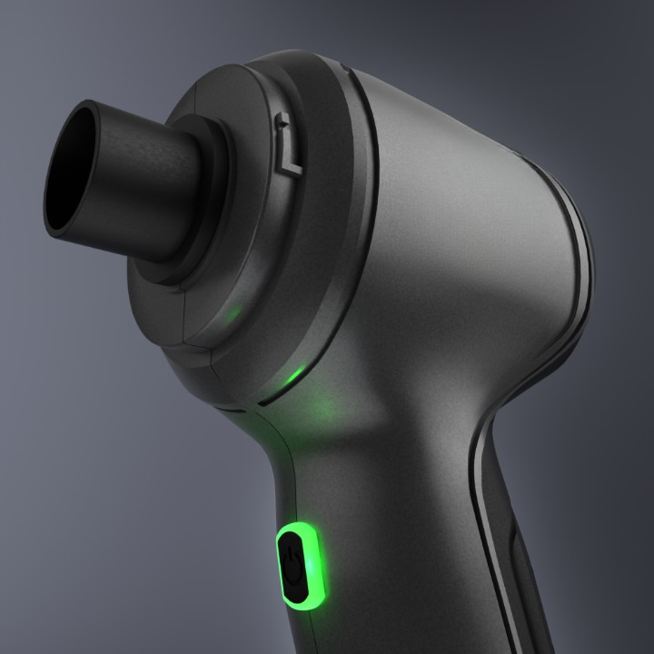 DualFlow støvsuger – Bærbart 2-i-1-støvsuger- og luftkompressionssystem