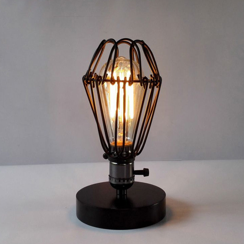 Noctiron – Industriel bordlampe med kronbladramme
