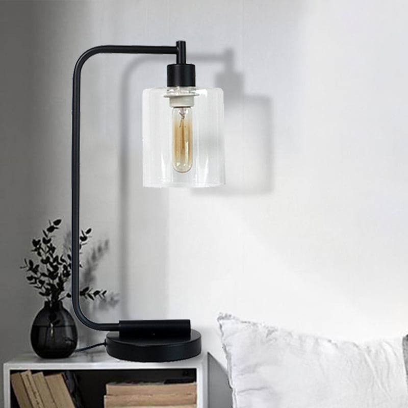 Elegant cylindrisk bordlampe