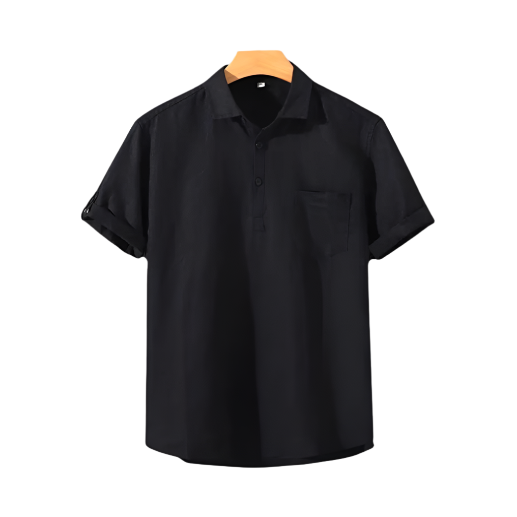 Sander - Kortærmet skjorte med brystlomme