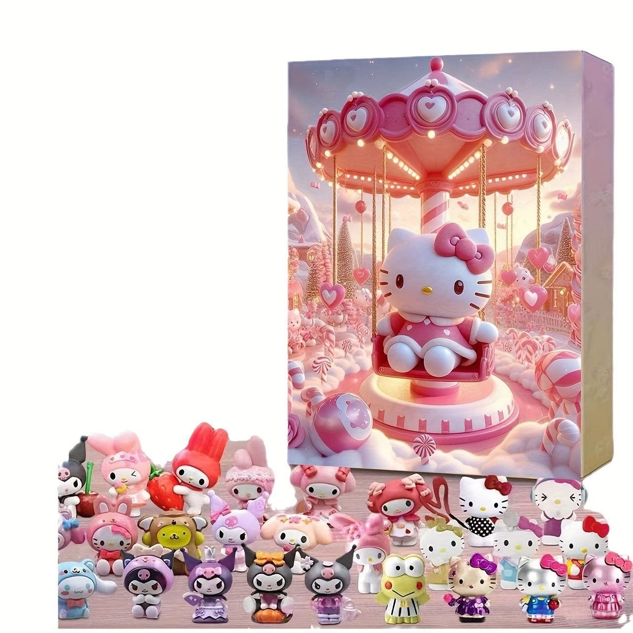 Hello Kitty adventskalender – julegavesæt med 24 dele og nedtælling til jul med flyæske