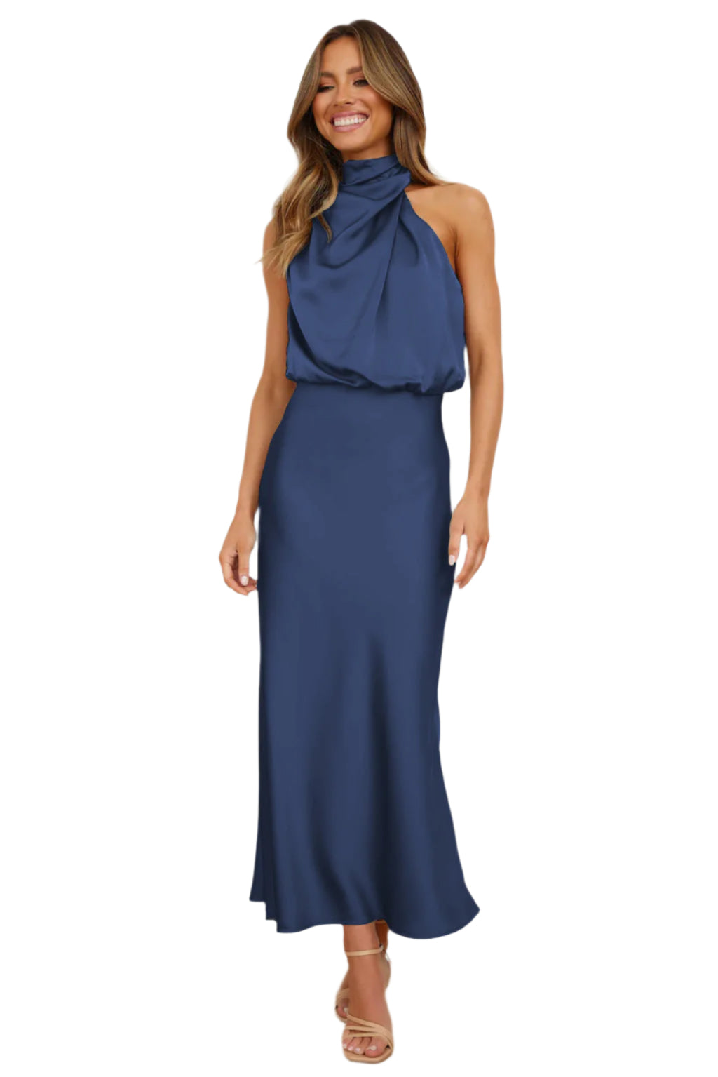 Ara - Lang satin kjole