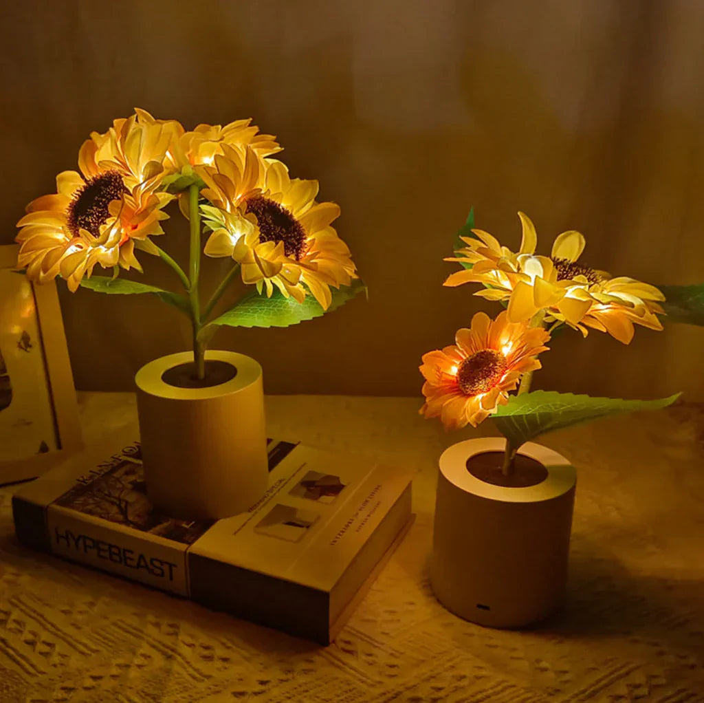 Florentia - Oplyst blomsterlampe