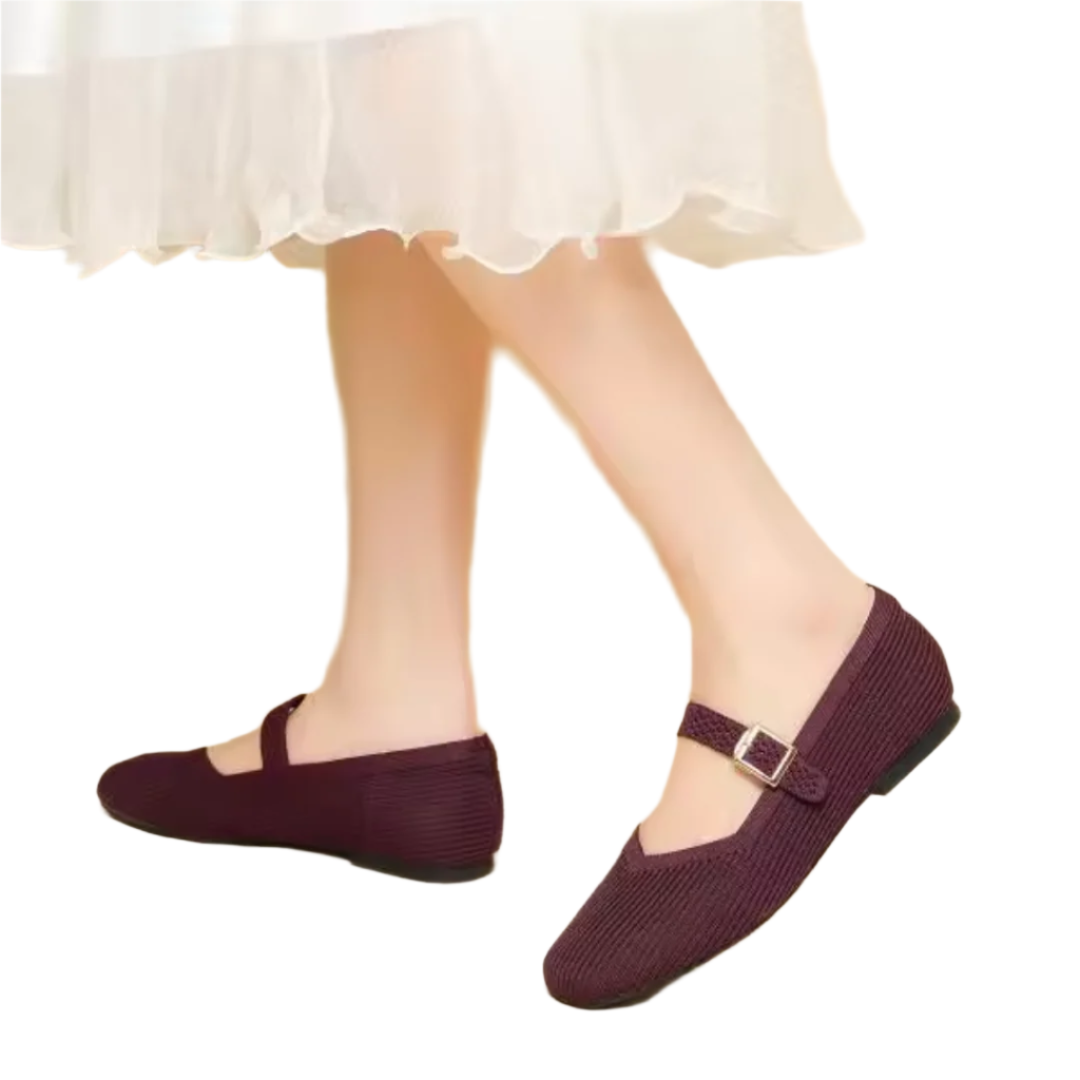 Belle - Firkantede sandaler med justerbar rem