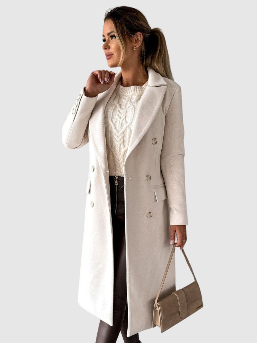 Variant image for Lina | Elegant Lang Vinterjakke Dame | Omkeerbar Design-11