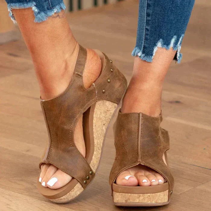 Lena Komfortable Wedge Sandaler