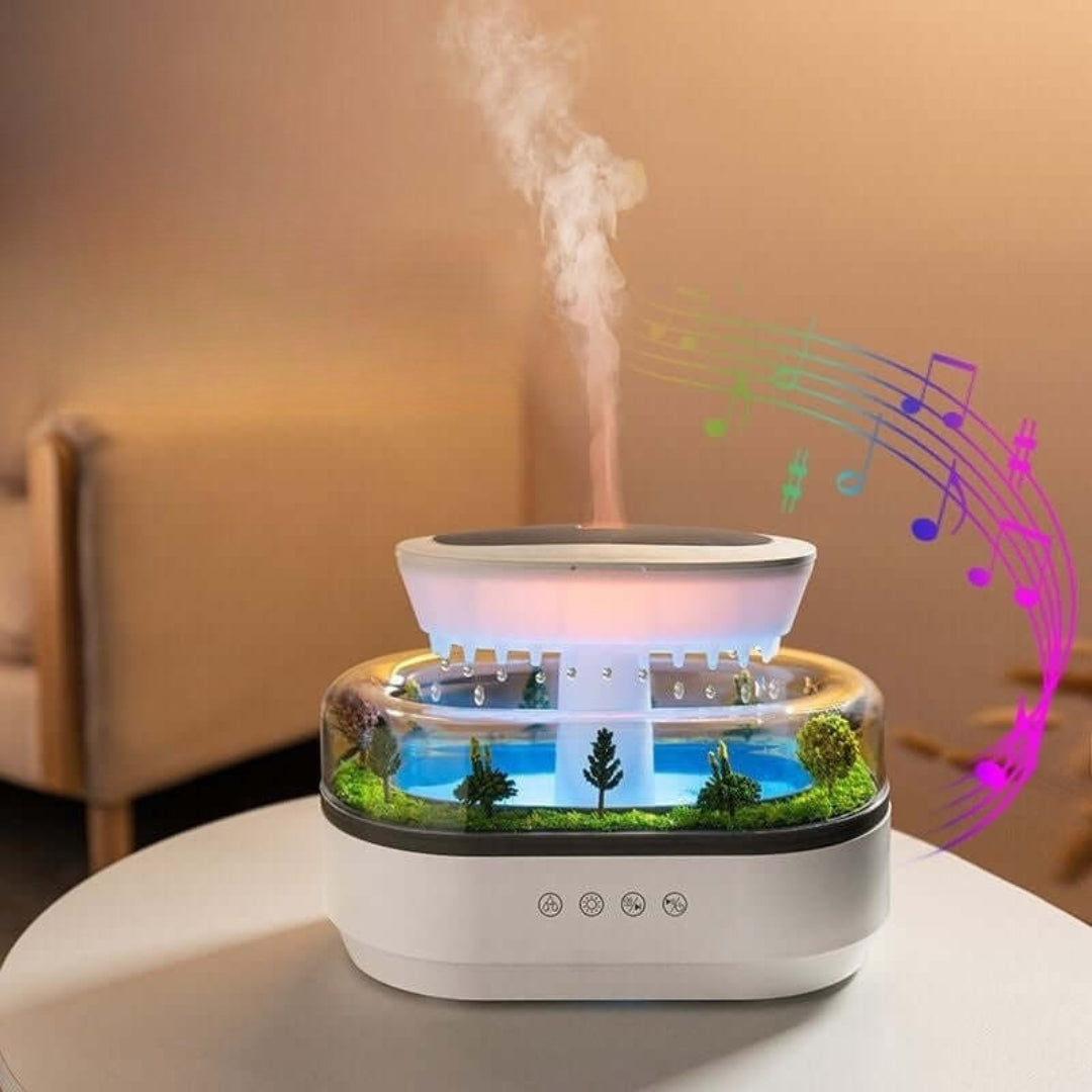 MistHaven – Naturinspireret diffuser med beroligende tåge og omgivende belysning