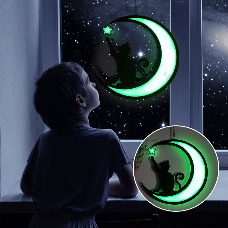 MoonlitWhiskers – Magiske LED-lys for kat og halvmåne