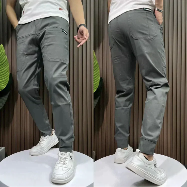 Ulrik - Komfortable slim fit cargobukser med lommer