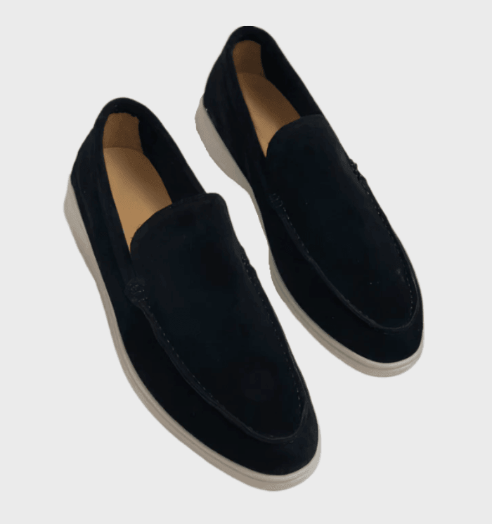 Kelvin - Elegante loafers i ruskind