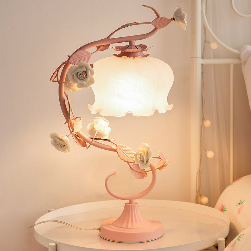 Rosabella - Elegant Blossom glas sengelampe