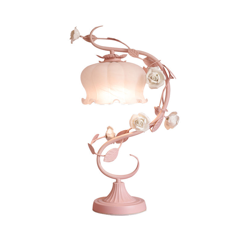 Rosabella - Elegant Blossom glas sengelampe