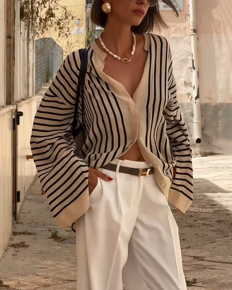 Mira - Casual stribet top