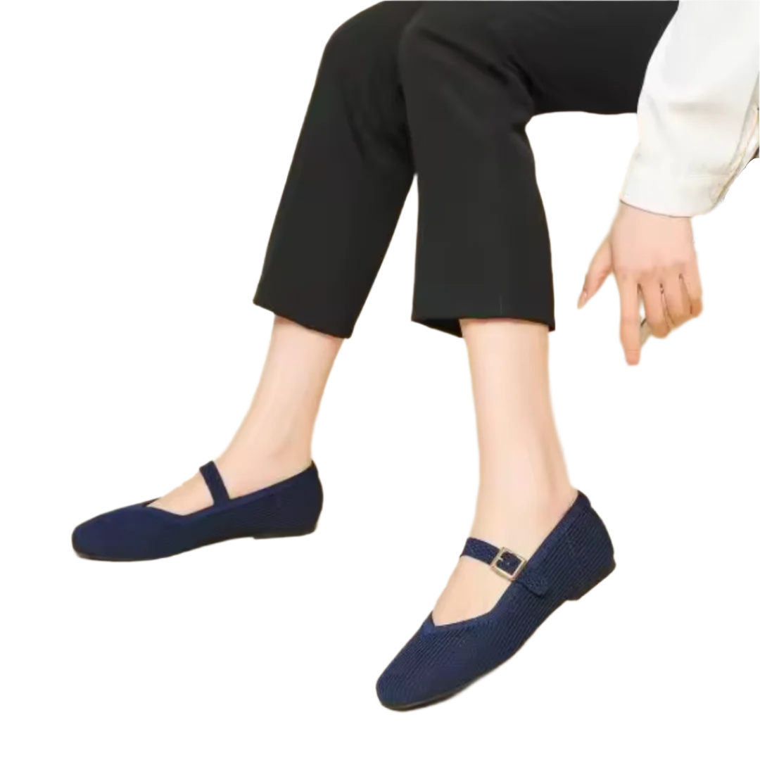 Belle - Firkantede sandaler med justerbar rem