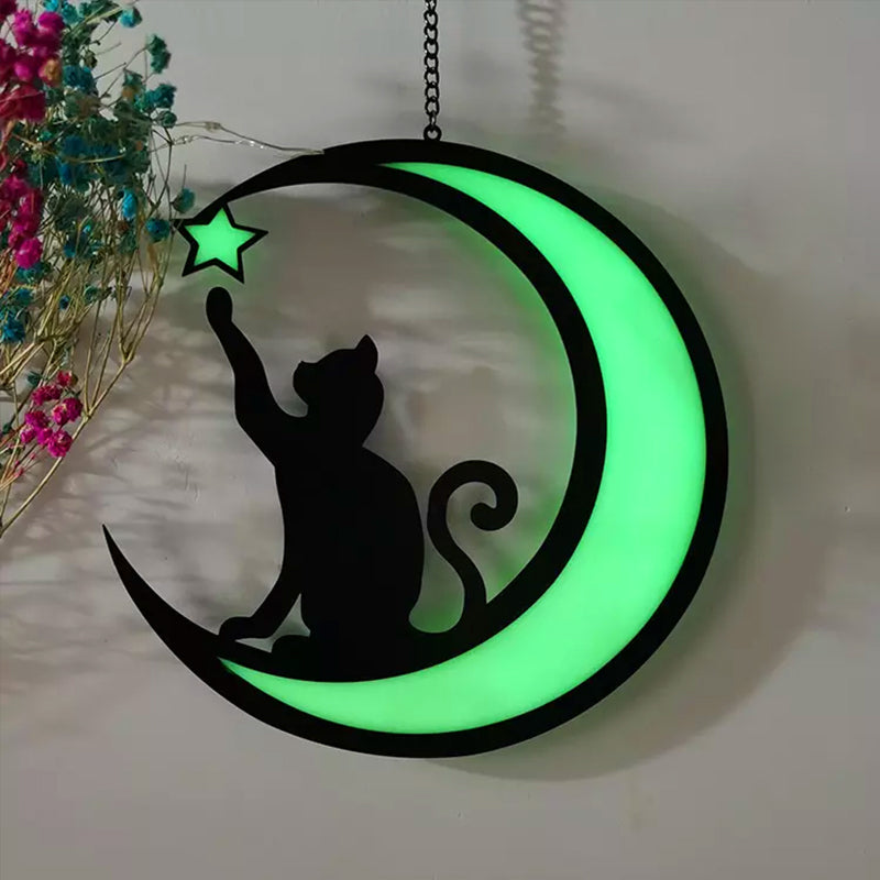 MoonlitWhiskers – Magiske LED-lys for kat og halvmåne