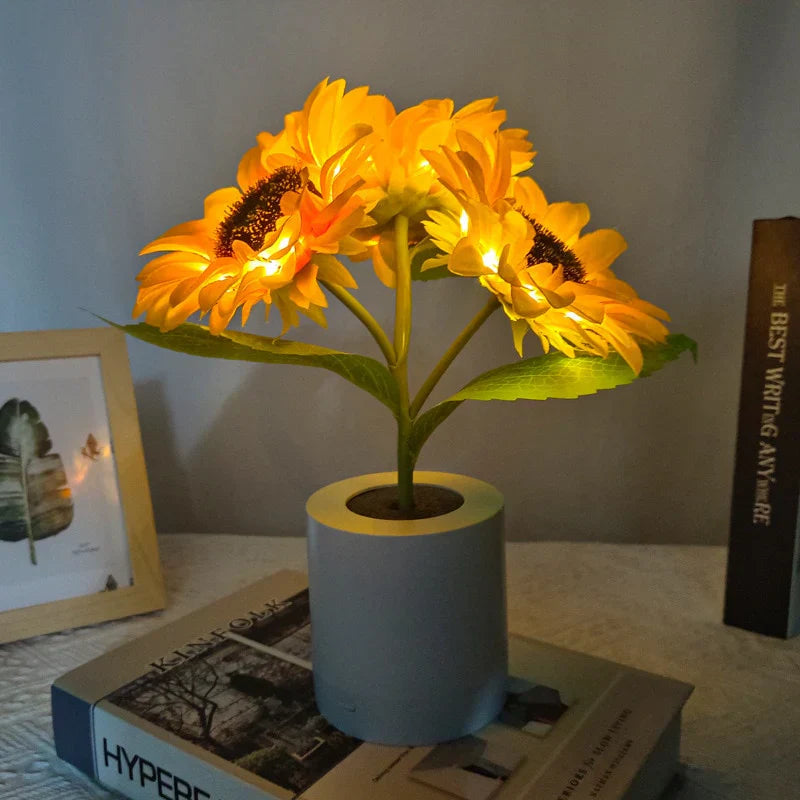 Florentia - Oplyst blomsterlampe