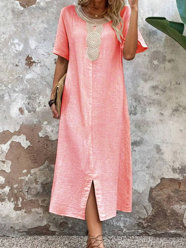 Ellen - Kvinde kjole i almindelig bomuld og hør