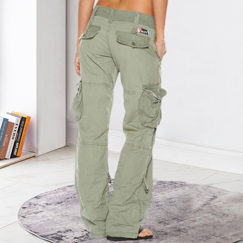 Løse cargo-bukser med flere lommer