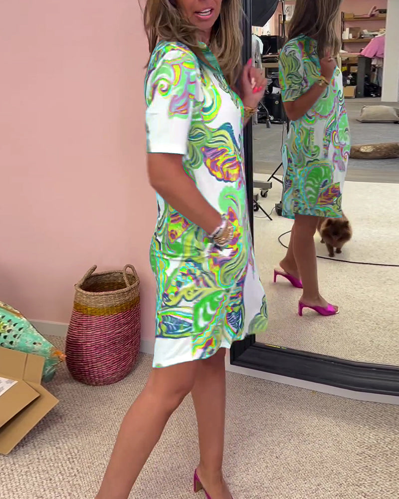 Elysia - Smuk blomstret sommerkjole