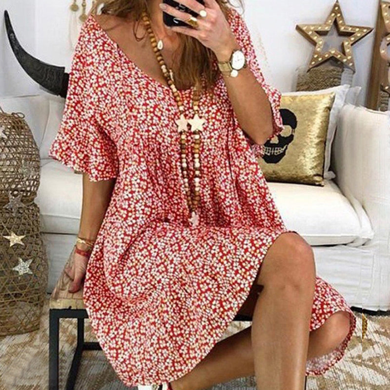 Dolly - Sommer halværmet kjole