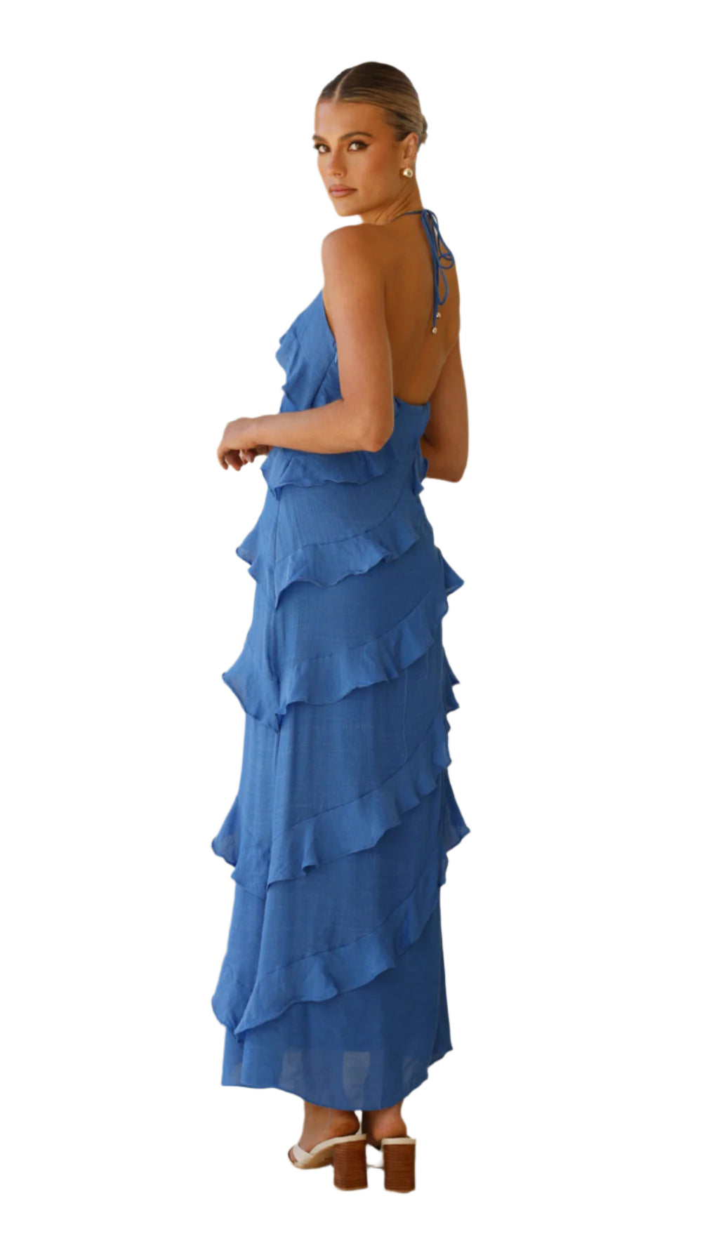 Vanessa – Lang Sommerkjole i Luftigt Design for Kvinder