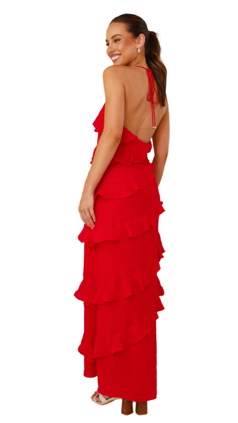 Vanessa – Lang Sommerkjole i Luftigt Design for Kvinder