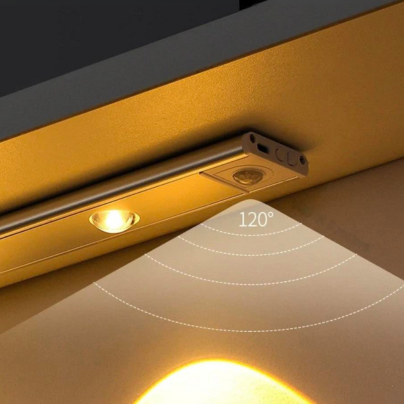 Trådløs LED-lampe med bevægelsessensor