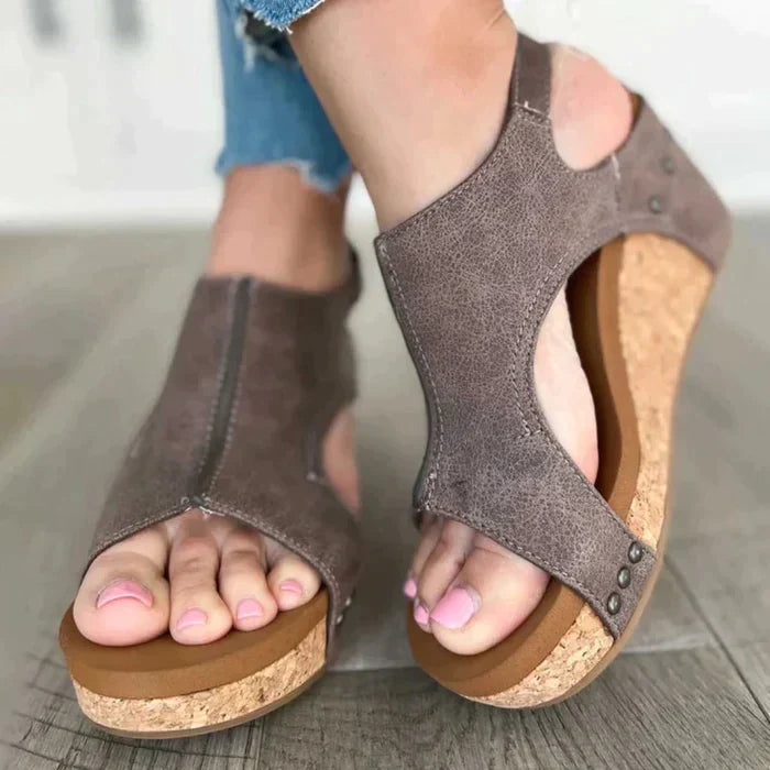 Lena Komfortable Wedge Sandaler