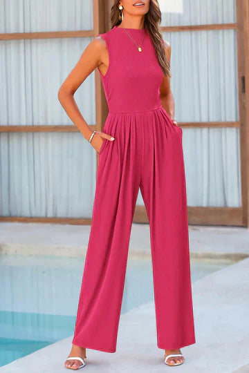 Mildred - Sommer jumpsuit med rund hals