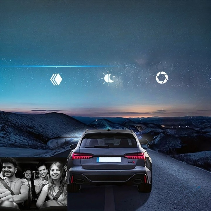 StrataCam - Avanceret 320° ultravidvinkel smart dashcam-systemet