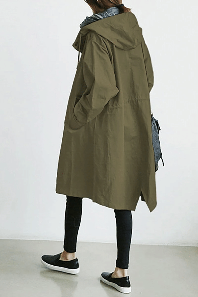 Stella | Stilfuld vindbreaker | Vandafvisende Oversized Design-2