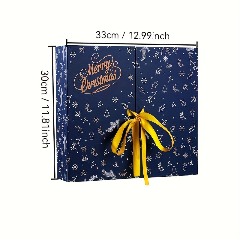 Gør-det-selv adventskalendersæt – 24 fyldbare papæsker med låg og et udvalg af tilbehør til gaveidéer og kreative aktiviteter