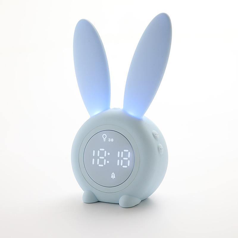 GlowBunny – Yndigt kaninvækkeur med blødt LED-lys og display