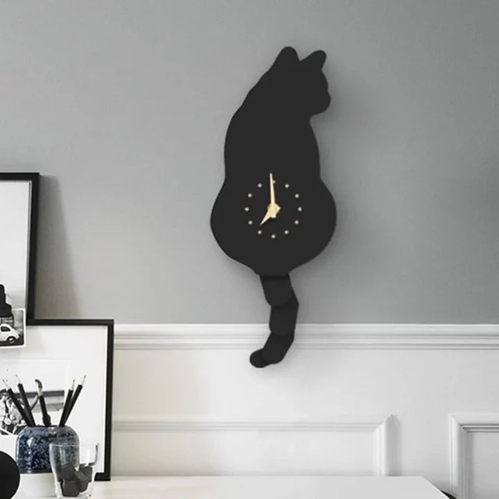 FelineTime – Et finurligt ur med kattetema med en dejlig logrende halebevægelse