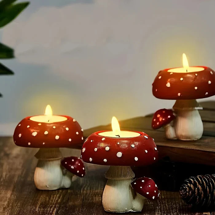 SporeLite – Keramisk champignon lysestage