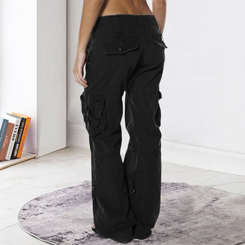 Løse cargo-bukser med flere lommer