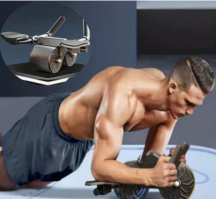 Ab-hjul med albuestøtte Automatisk rebound-mavetræner