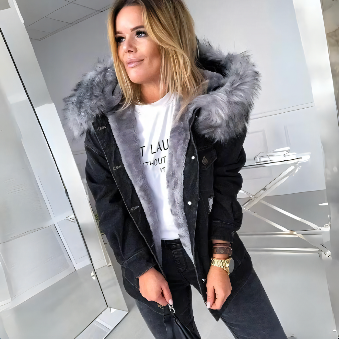 Marielle | Varmt foret denimjakke
