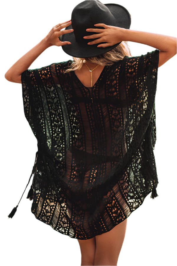 Lacey - V-hals etnisk badetøj cover-up